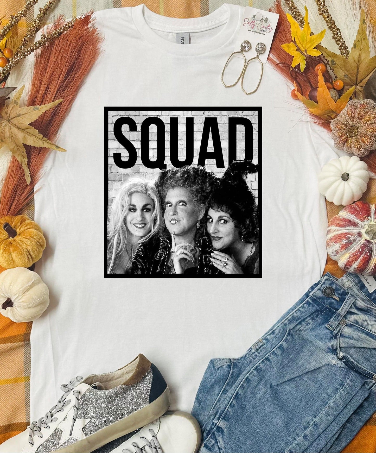 SQUAD Sisters White Tee
