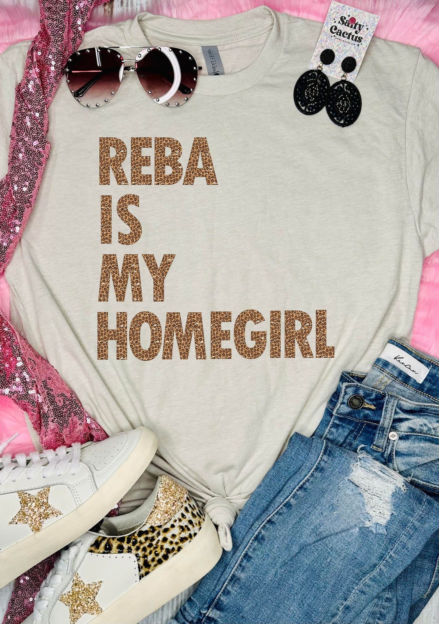 Reba Is My Home Girl Tan Tee