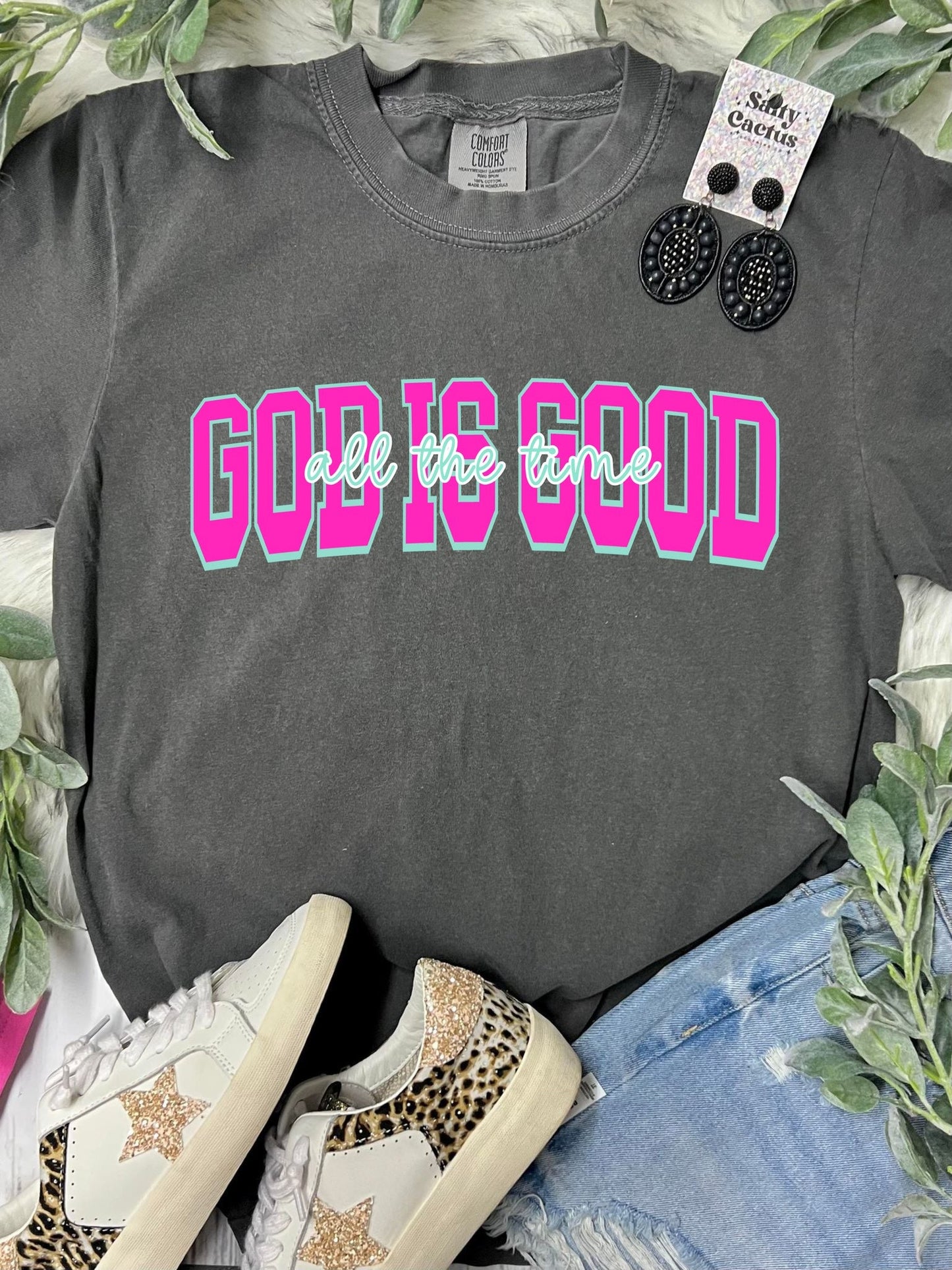 *DTG* God Is Good All the Time Pepper Comfort Color