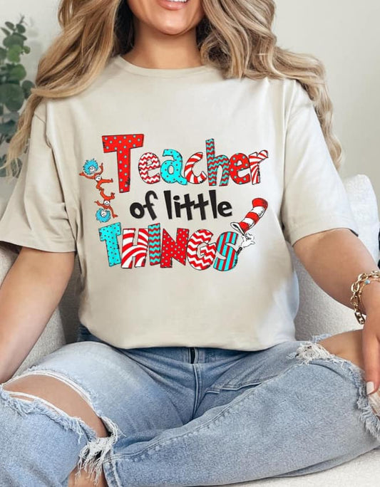 Teacher Of Little Things Tan Tee
