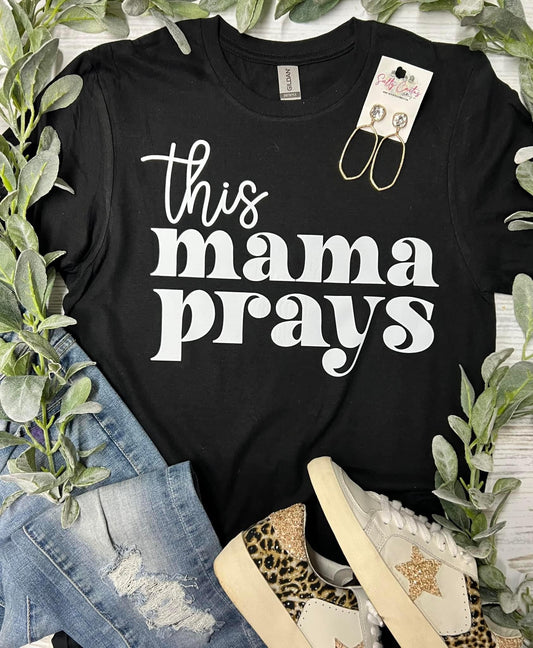 *SP* This Mama Prays Black Tee